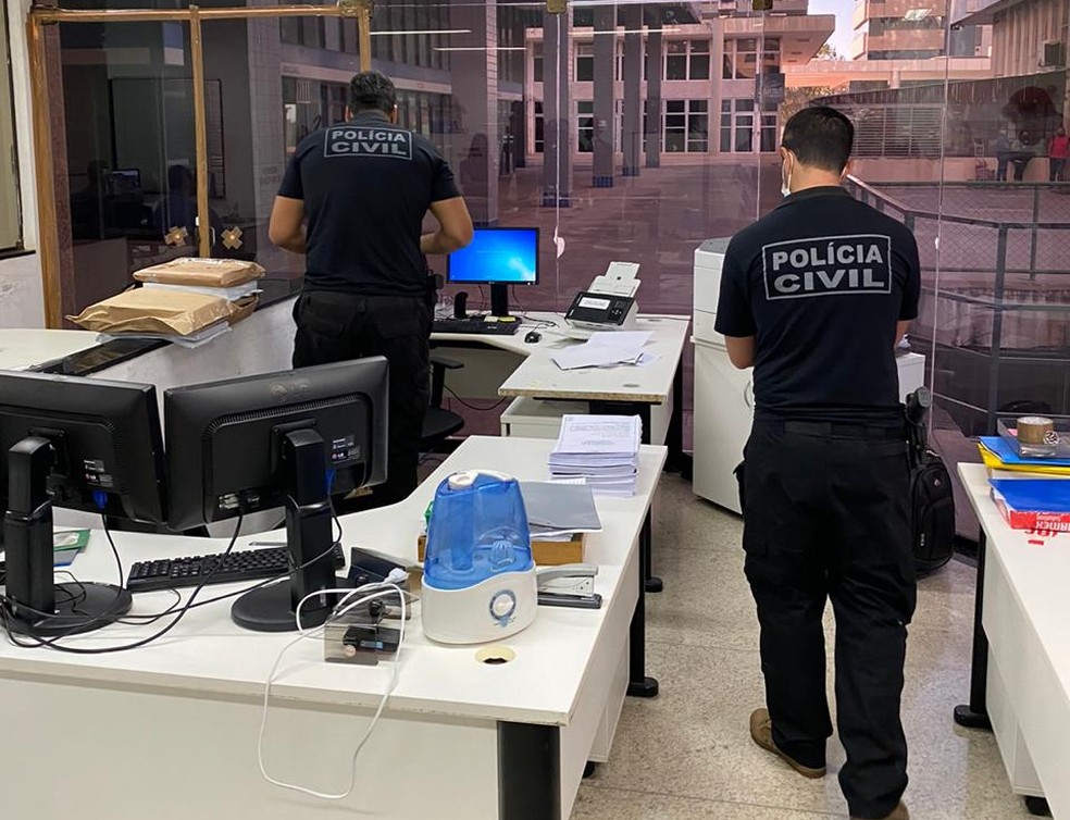 Polícia Civil cumpre busca e apreensão no âmbito da operação Fames e Self-Service, na capital São Paulo — Foto: PCDF/Divulgação 