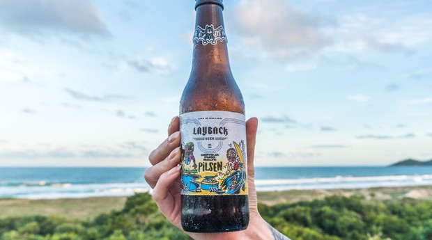 Cerveja da LayBack Beer, marca idealizada pelo skatista Pedro Barros e o pai André Barros (Foto: Divulgação)