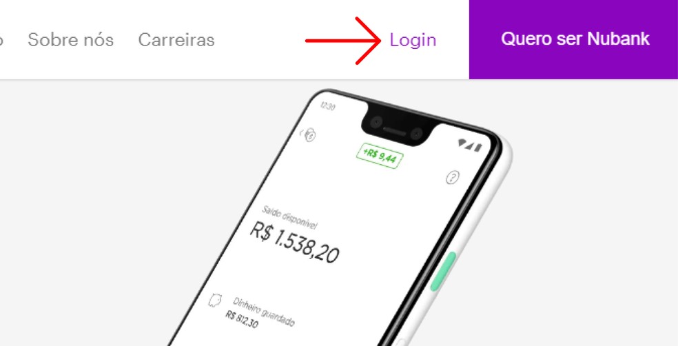 O usuário Nubank pode bloquear o app pelo site — Foto: Reprodução/Emanuel Reis