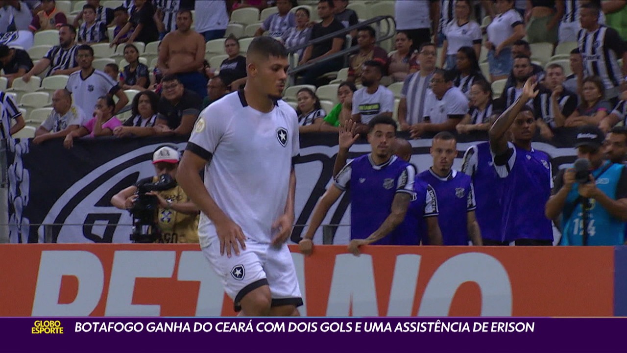 Botafogo ganha do Ceará com dois gols e uma assistência de Erison