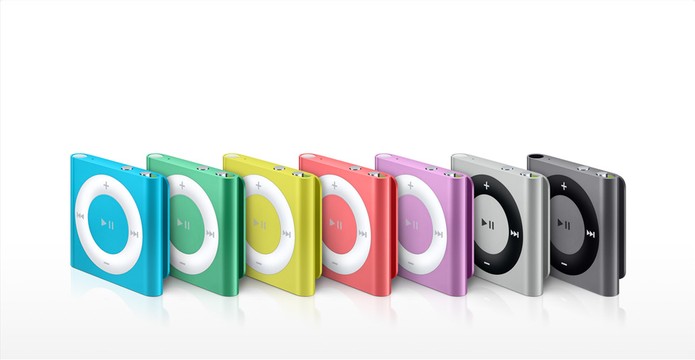 iPod Shuffle ? a vers?o mais compacta e barata, sem display (Foto: Divulga??o/Apple)