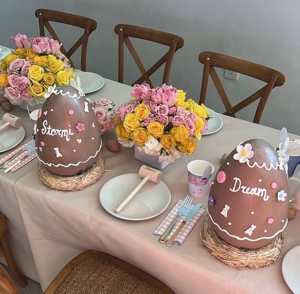 Details of the Easter party organized by Kris Jenner (Photo: reproduction / Instagram)