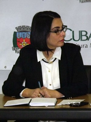 Prefeita de Cubatão, SP, Márcia Rosa (Foto: Ivair Vieira Jr/G1)