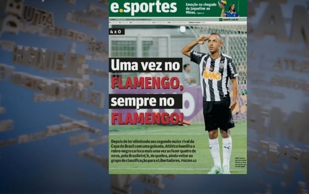 Jornais mineiros usam até hino do Fla e não perdoam nova goleada do Galo