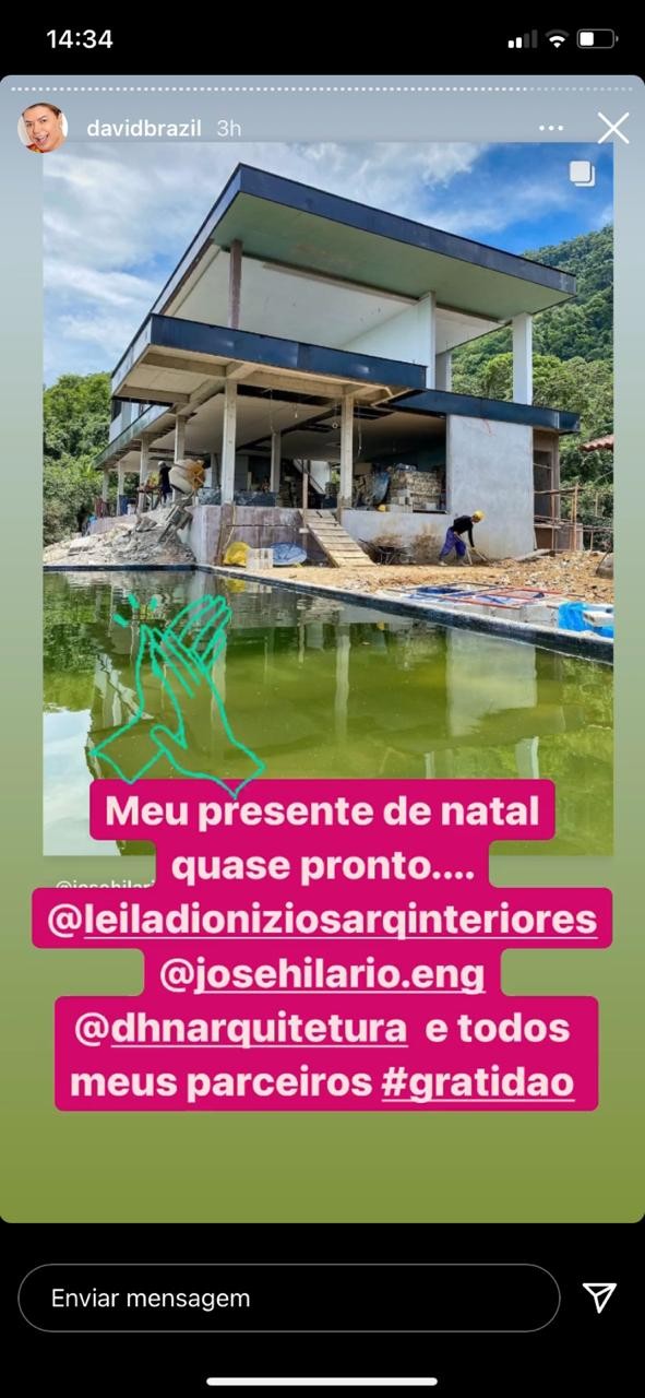 Casa de David Brasil (Foto: Reprodução/Instagram)