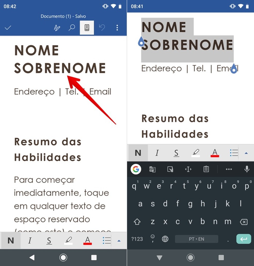 Como Editar Um Arquivo Word No Celular