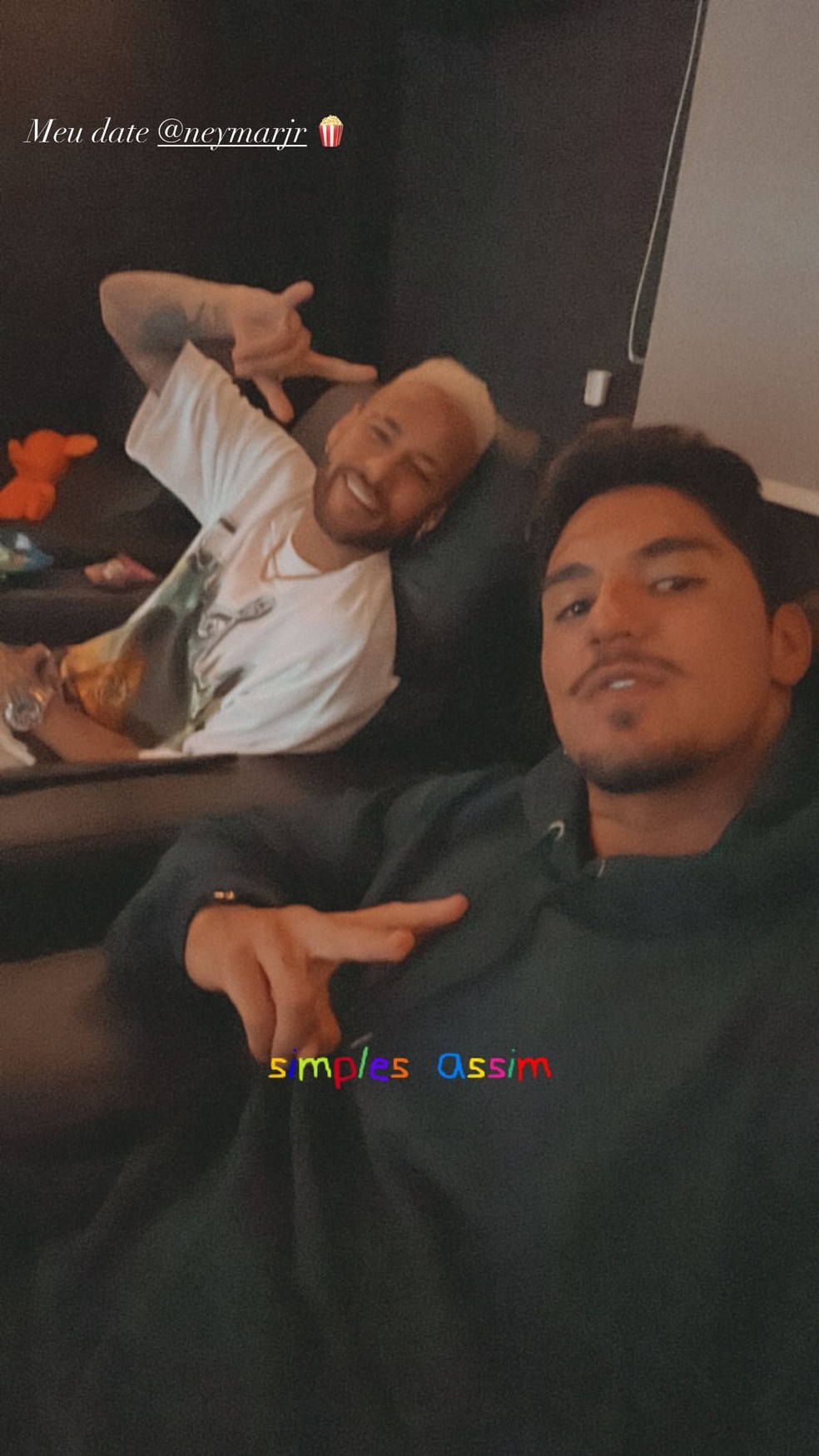 Neymar e Gabriel Medina — Foto: Reprodução / Instagram