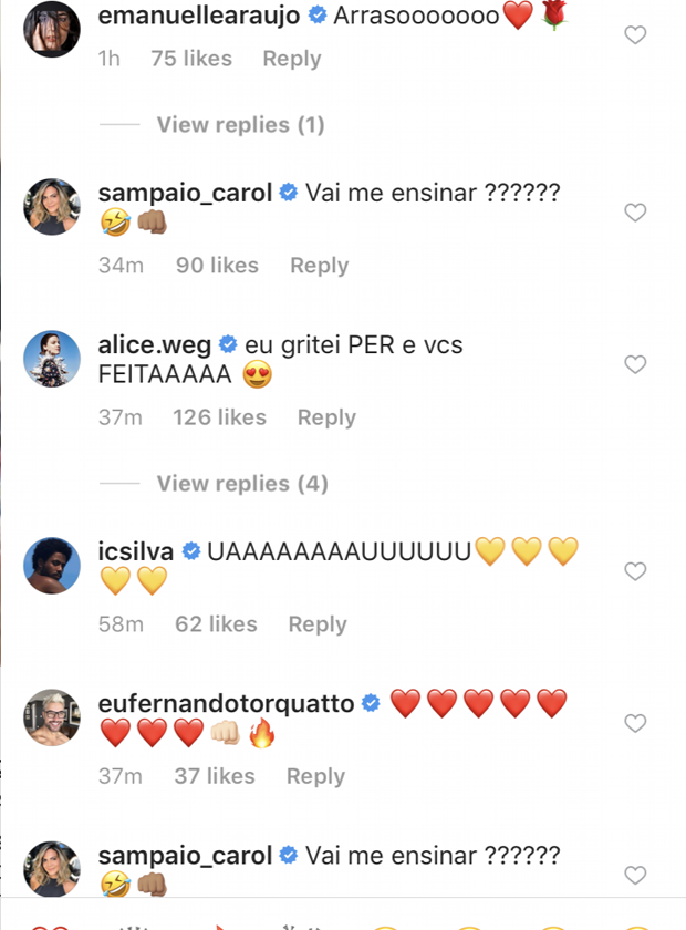 Famosos elogiam Paolla Oliveira em vídeo dançando na web (Foto: Reprodução Instagram) Famosos elogiam Paolla Oliveira em vídeo dançando na web (Foto: Reprodução Instagram)