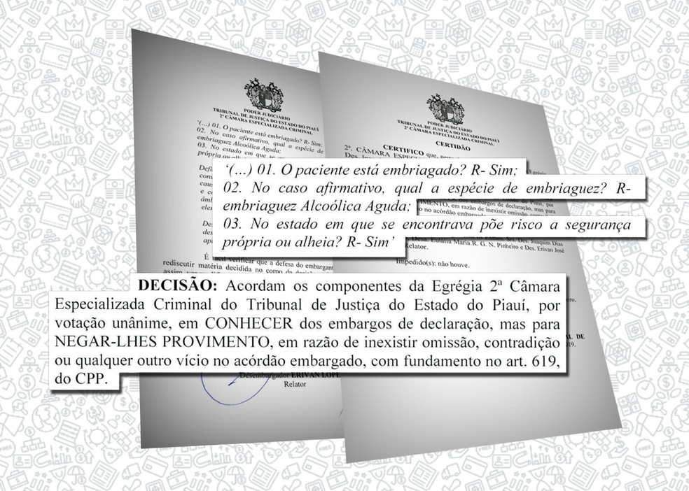 Decisão manteve julgamento de Moaci pelo Tribunal do Júri.  — Foto: Reprodução/TJ-PI