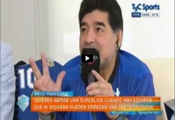 Maradona Decime que se siete (Foto: Reprodução/TyC Sports)