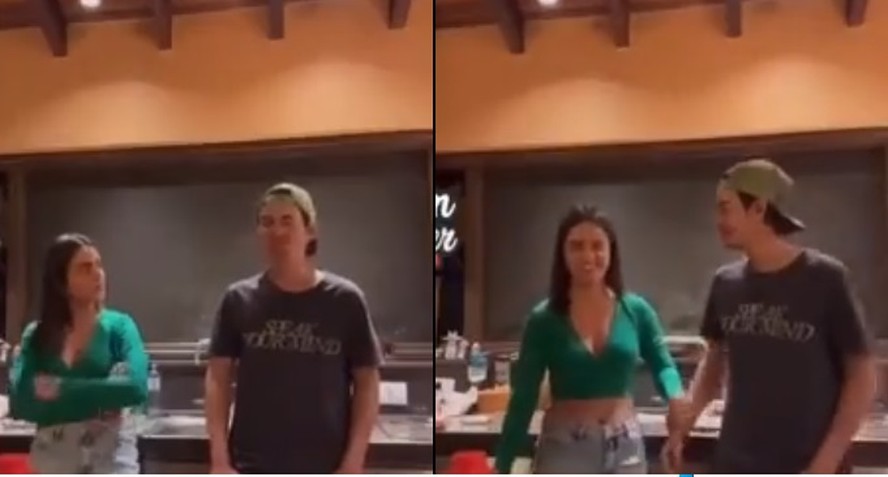 Menina expõe traição do namorado durante reunião de família