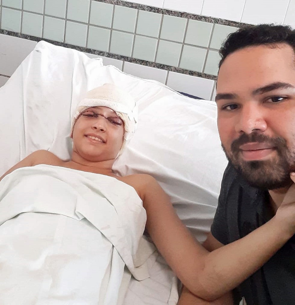 Eduardo Tumajan estava com Débora no momento em que ocorreu o acidente de kart em Recife (PE) — Foto: Eduardo Tumajan/Arquivopessoal