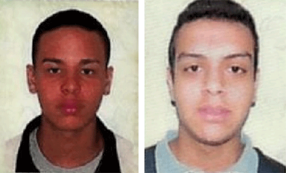 Felipe Barbosa da Silva e Vinicius Alves Procópio foram executados a tiros por policiais militares, segundo o Ministério Público de São Paulo — Foto: Reprodução/Arquivo pessoal