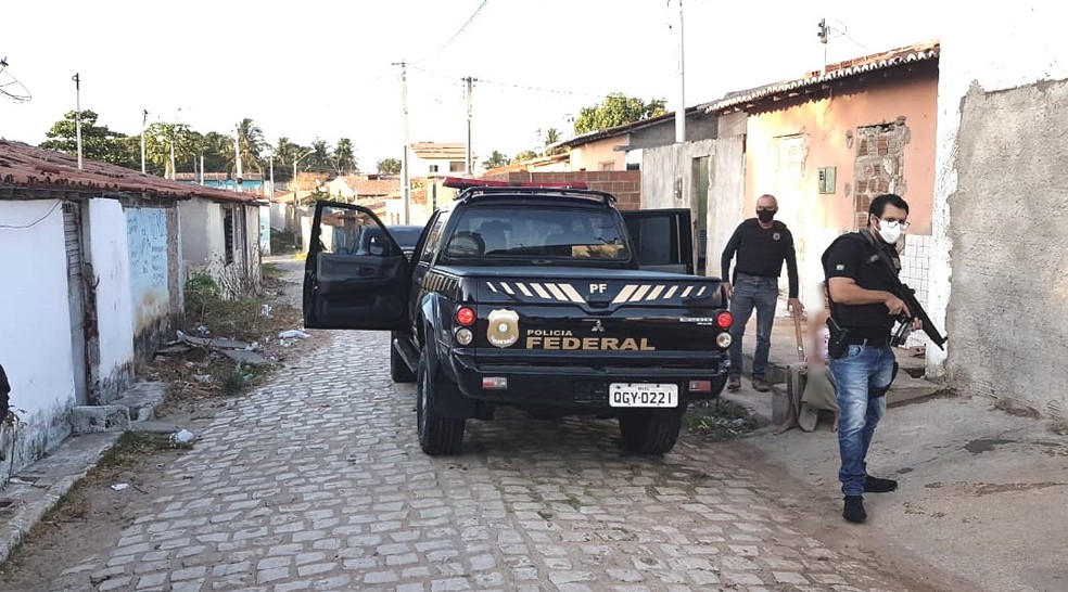 Operação da Polícia Federal cumpriu mandados no Rio Grande do Norte e mais três estados. — Foto: PF/Cedida