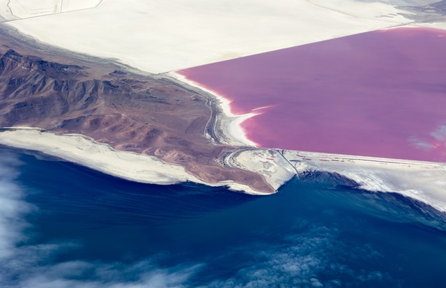Aerial view of the western shore of The Great Salt Lake in Utah (Foto: Getty Images)