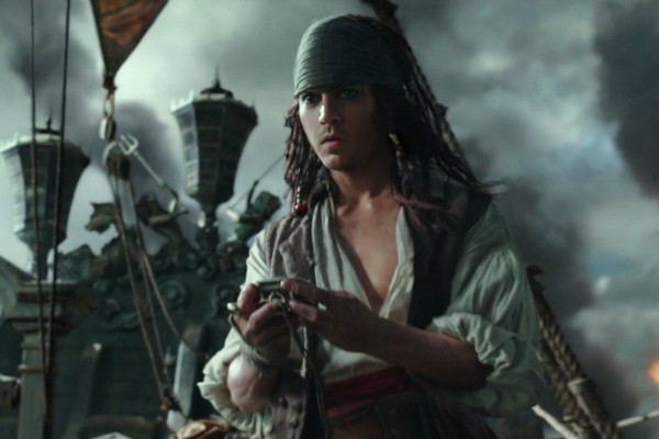 O personagem Jack Sparrow rejuvenescido no novo Piratas do Caribe (Foto: Divulgação)