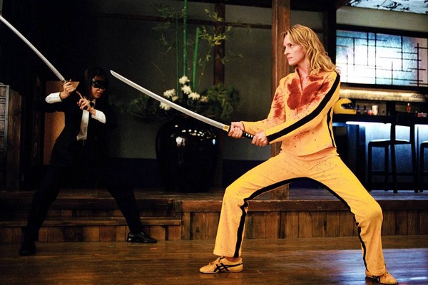 A atriz Uma Thurman em cena de Kill Bill (Foto: Reprodução)