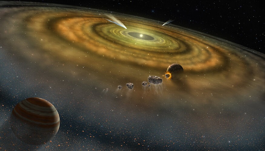 Sistema solar foi formado em 200 mil anos (Foto: Nasa)