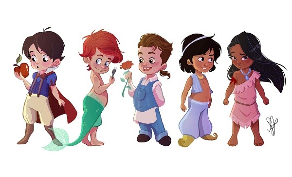 Princesas da Disney ganham versões masculinas e o resultado é fantástico -  Revista Crescer | Filmes e TV