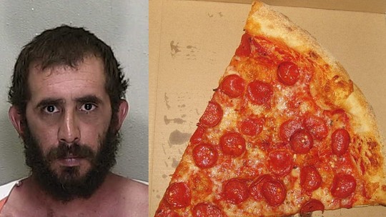 Homem é preso na Flórida após golpear o rosto da esposa com fatia de pizza durante briga