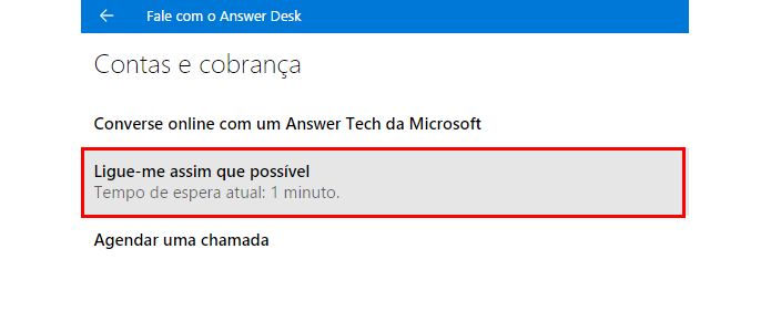 Peça para a Microsoft ligar para um número à sua escolha (Foto: Reprodução/Paulo Alves)
