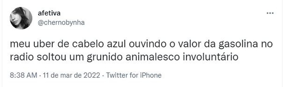 Aumento da gasolina rende memes — Foto: Reprodução/Twitter