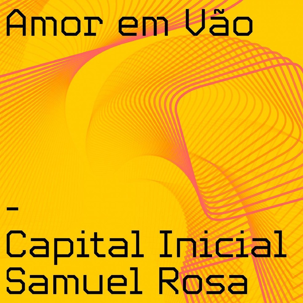 Capa do single 'Amor em vão', de Capital Inicial com Samuel Rosa — Foto: Divulgação