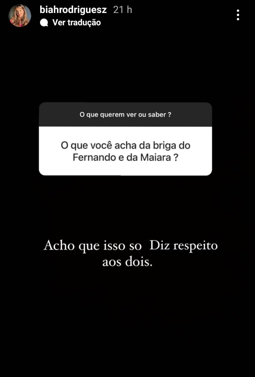 Biah Rodrigues manda mensagem de apoio a Maiara após fim de namoro com Fernando, dupla de Sorocaba (Foto: Instagram)