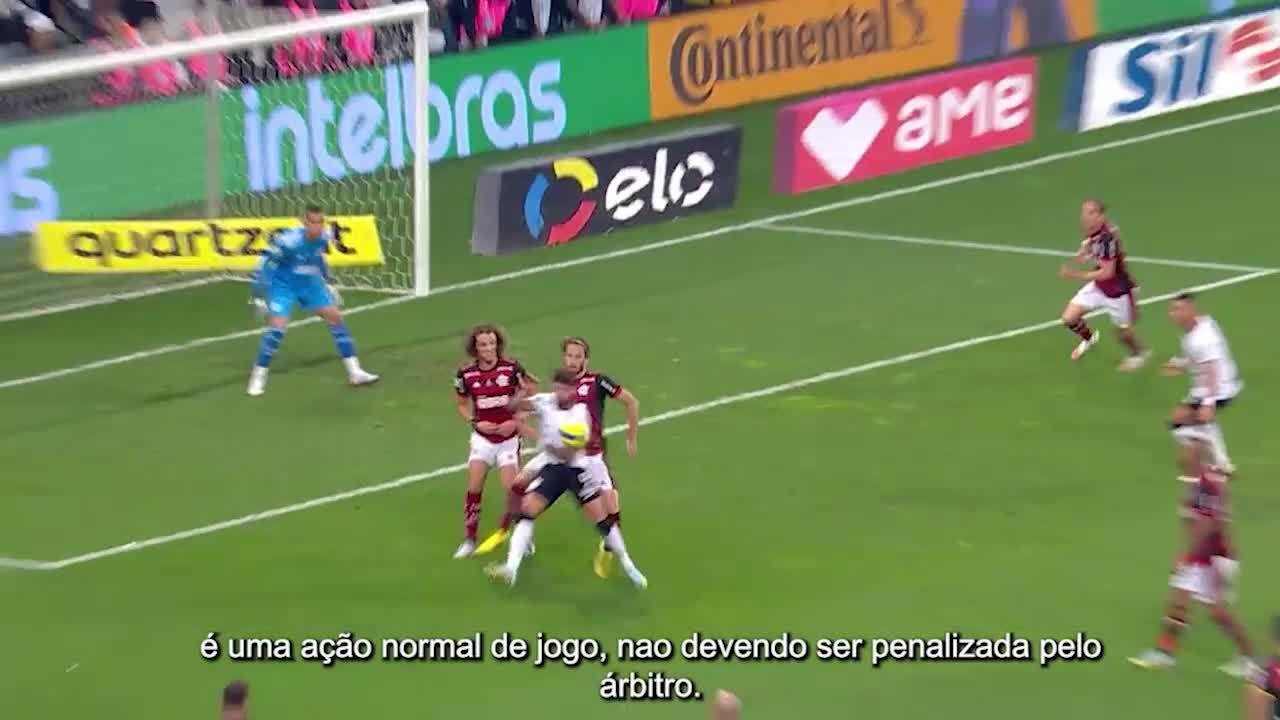 CBF divulga áudio do VAR do lance de Léo Pereira na partida entre Corinthians x Flamengo