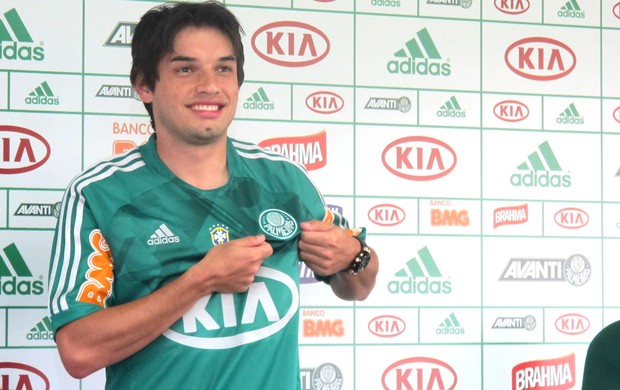 Apresentação Tiago Real, Palmeiras (Foto: Marcos Guerra / Globoesporte.com)