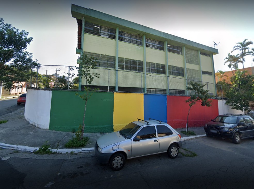 Escola Estadual Deputado Aurélio Campos, na Zona Sul de São Paulo — Foto: Google Street View 