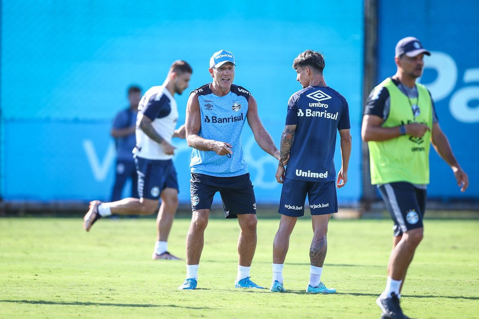 Renato conta com o retorno de Ferreira no Grêmio — Foto: Lucas Uebel/Grêmio