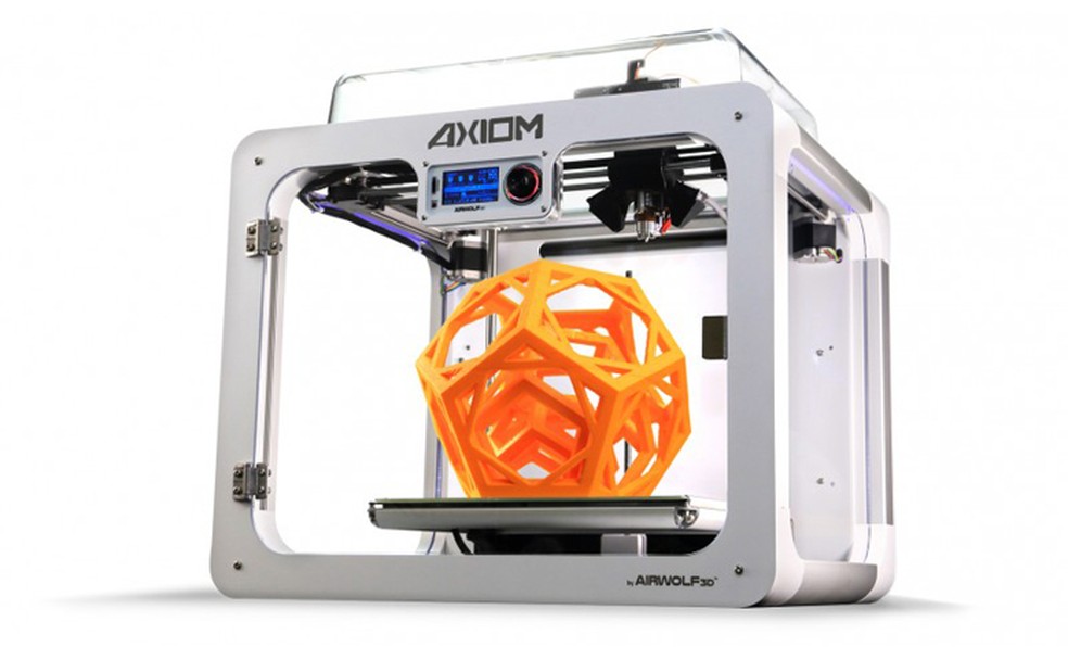 Impressoras 3D, como Airwolf 3D AXIOM, permite criações exclusivas — Foto: Divulgação/Airwolf