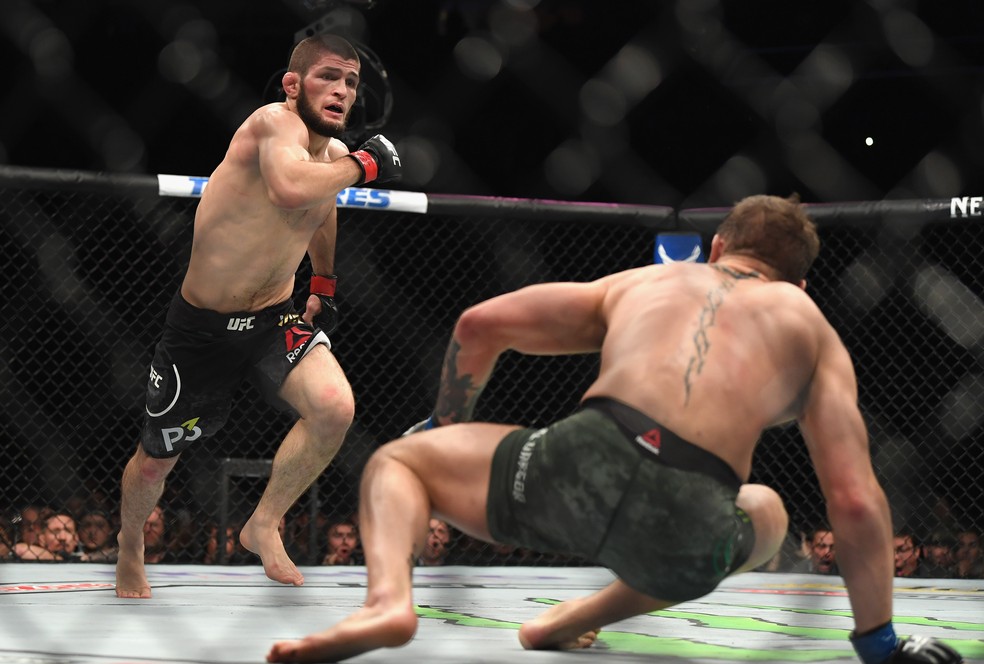 Khabib Nurmagomedov venceu Conor McGregor no UFC 229 — Foto: Harry How/Getty Images
