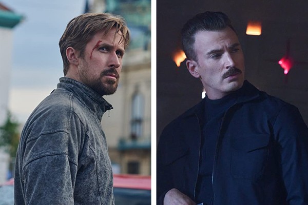 Ryan Gosling e Chris Evans estão prontos para a ação em cartazes