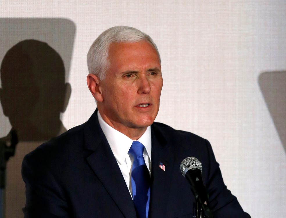 O vice-presidente dos EUA, Mike Pence — Foto: Luisa Gonzales/Reuters