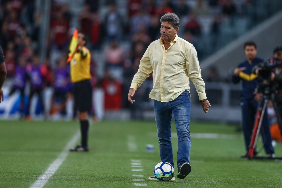 Renato Gaúcho volta a frisar importância do planejamento (Foto: Lucas Uebel/Grêmio/Divulgação)