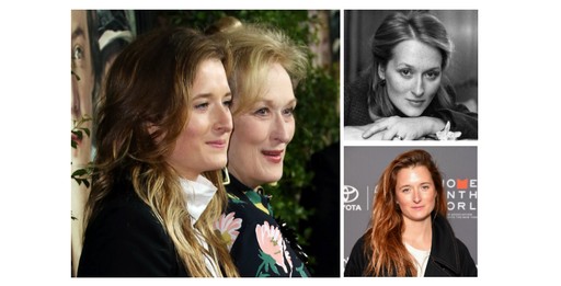 Meryl Streep e afilha, Grace Gummer; Meryl Streep na juventude; Grace Gummer