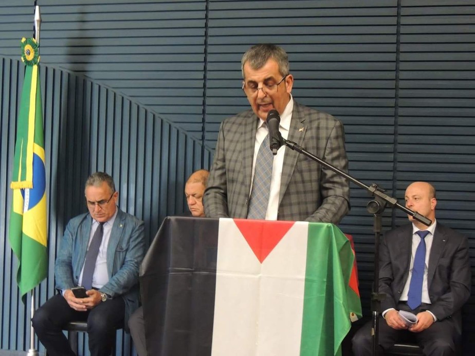 O presidente do Instituto Brasil-Palestina, Ahmed Shehada
