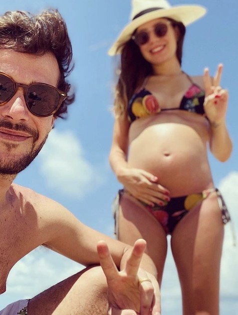 Jayme Matarazzo e a esposa, Luiza, que está grávida (Foto: Reprodução/Instagram)