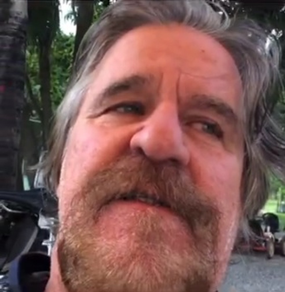 Ricardo Roriz em vídeo que compartilhou na Lagoa Rodrigo de Freitas — Foto: Reprodução/Internet