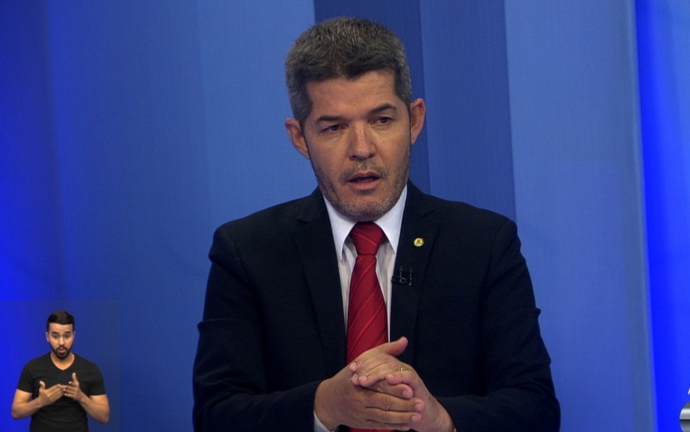 Delegado Waldir, candidato ao Senado por Goiás em 2022 — Foto: Reprodução/TV Anhanguera