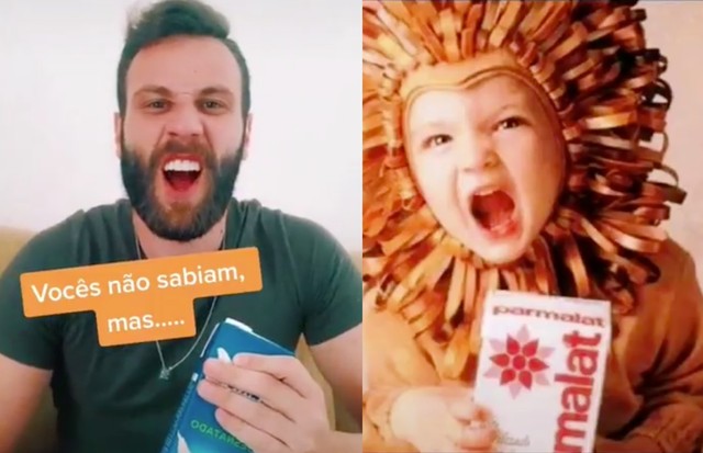 Homem viraliza após revelar que era o leãozinho de propaganda nos anos 90 (Foto: Reprodução/Instagram)