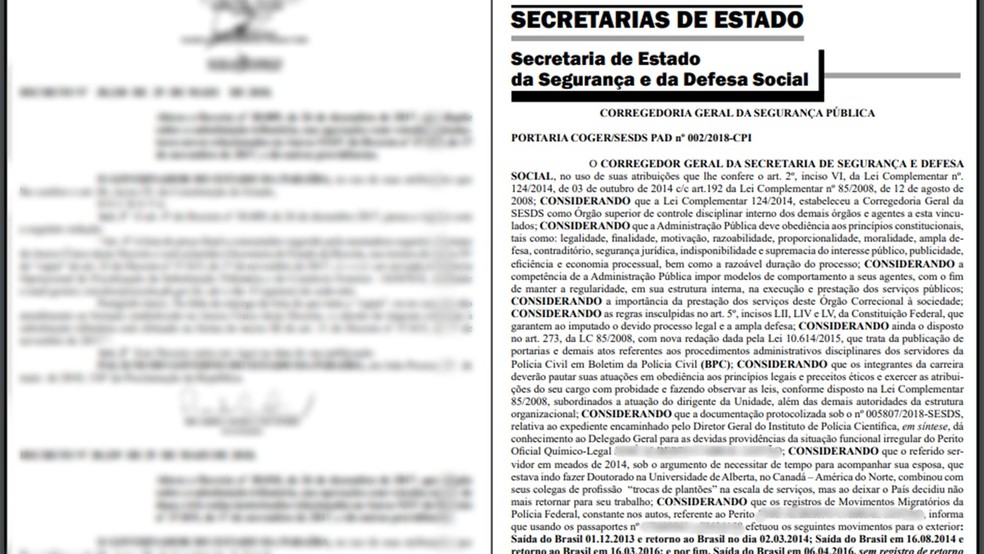 Afastamento de diretores do IPC foi publicado no Diário Oficial da Paraíba (Foto: Reprodução/DOE-PB)