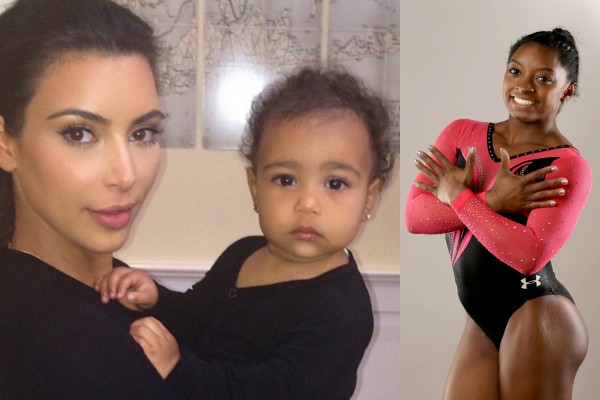 Kim Kardashian deseja sorte para Simone Biles (Foto: Reprodução Instagram/Getty Images)