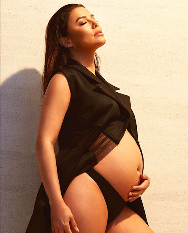 A atriz Eva Longoria quando estava grávida (Foto: Instagram)