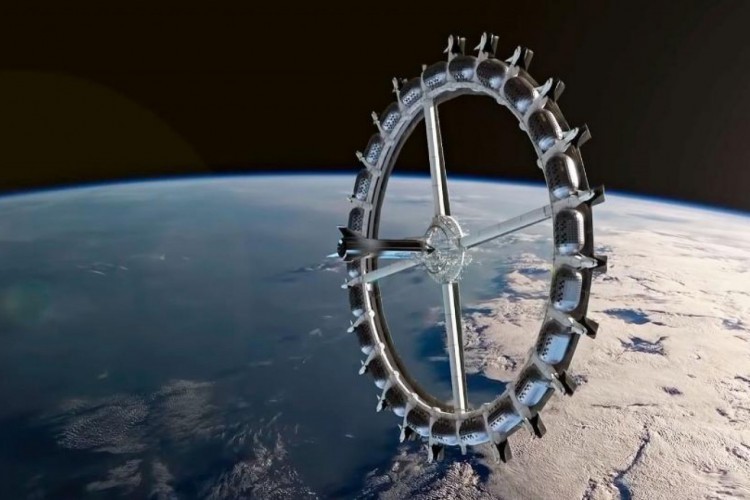 Primeiro hotel espacial deve ser inaugurado em 2027 (Foto: Reprodução / Orbital Assembly Corporation)
