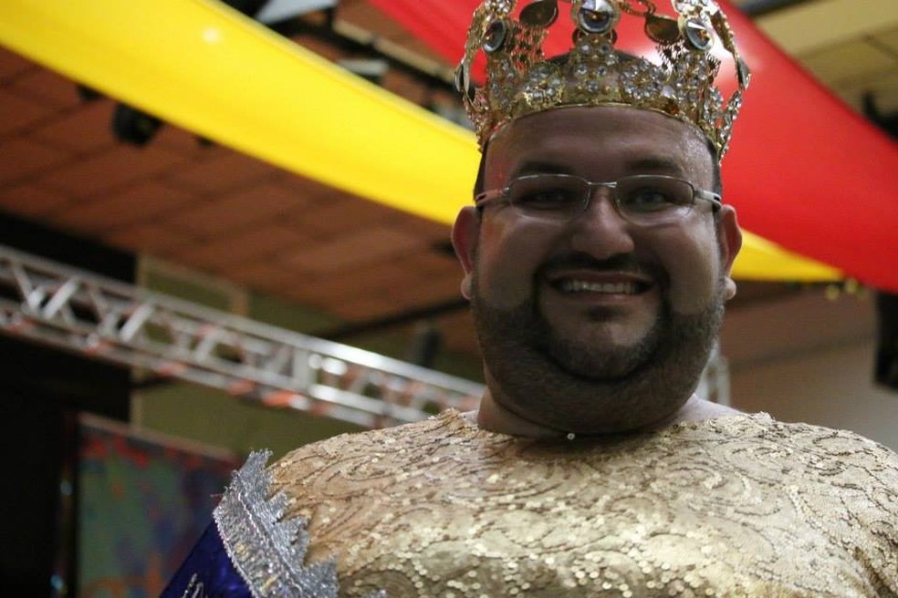 Celso foi nomeado 'Rei dos Reis' do carnaval de Jundia&iacute; (SP) &mdash; Foto: Divulga&ccedil;&atilde;o/Prefeitura de Jundia&iacute;