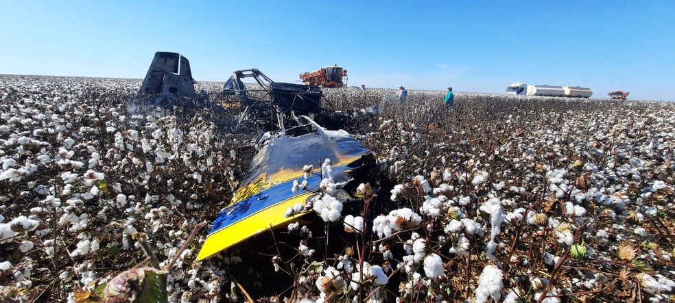 Piloto foi levado em estado grave para Lucas do Rio Verde  — Foto: Reprodução