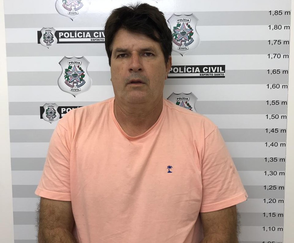 Vereador Marcos Alves de Lima foi preso no Espírito Santo nesta terça (16) — Foto: Polícia Civil/Divulgação